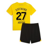 Borussia Dortmund Karim Adeyemi #27 Heimtrikotsatz Kinder 2023-24 Kurzarm (+ Kurze Hosen)